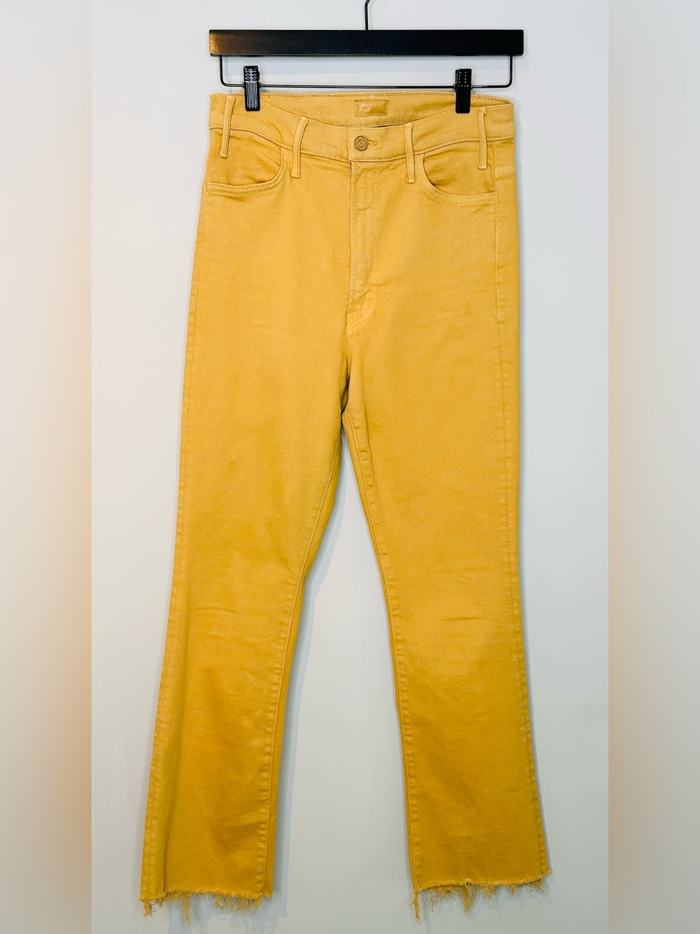 MOTHER The Hustler Ankle Fray Tinsel Denim Jeans - Picture 4 of 16